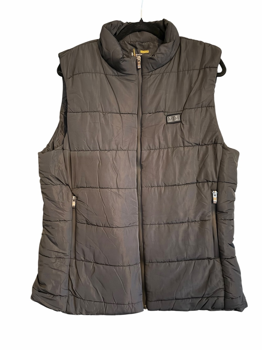 Unisex Quilted Puffer Vest - Black